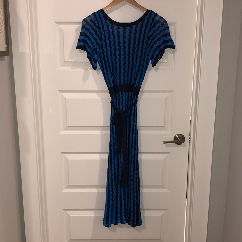 Boden Blue Rowan Pointelle Knitted Dress - Picture 6 of 12